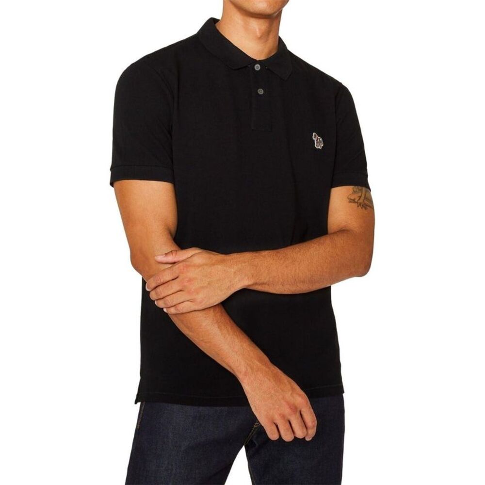Paul Smith Mens Zebra Regular Polo Shirt / Black